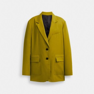 Coach Tailored Blazer 緑 | COH865935