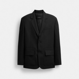 Coach Tailored Blazer 黒 | COH866876