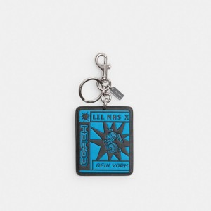 Coach The Lil Nas X Drop Bunny Bag Charm シルバー 青 | COH866454