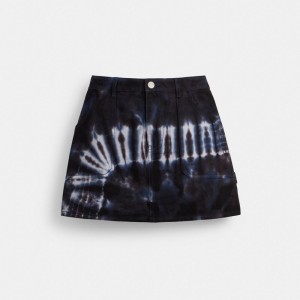 Coach Tie Dye Painter Skirt In Organic Cotton 青 カラー | COH866044