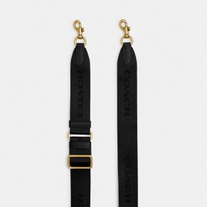 Coach Tonal Signature Webbing Strap 黒 | COH866431