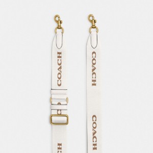 Coach Tonal Signature Webbing Strap 白 | COH866444