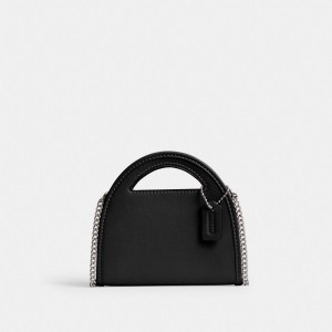 Coach Top Handle Card Case シルバー 黒 | COH865671