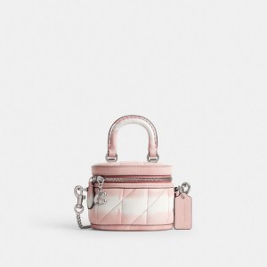 Coach Trail Crossbody Bag 12 With Quilting And Tie Dye シルバー ピンク カラー | COH865392