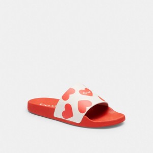 Coach Udele Sport Slide With Valentine'S Print 赤 | COH865891