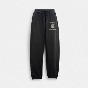 Coach Vintage Pull On Joggers 黒 | COH866947
