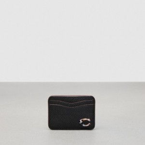 Coach Wavy Card Case 黒 | COH865708