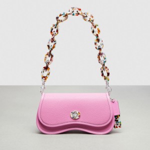 Coach Wavy Dinky Bag With Crossbody Strap ライト | COH864737