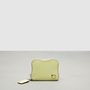 Coach Wavy Zip Around Wallet In Coachtopia Leather ライト緑 | COH865541