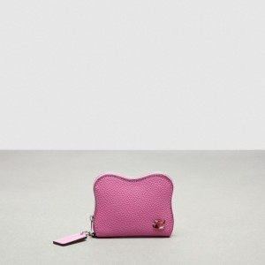 Coach Wavy Zip Around Wallet In Coachtopia Leather ピンク | COH865559
