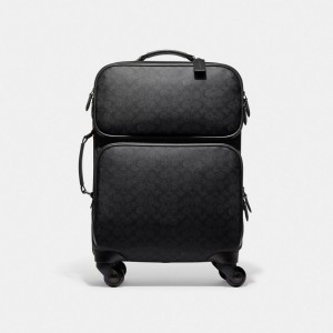 Coach Wheeled Carry On In Signature Canvas グレー | COH866650