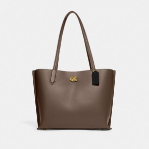 Coach Willow Tote Bag 暗グレー | COH865015
