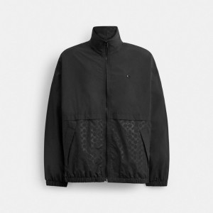 Coach Windbreaker In Recycled Polyester 黒 | COH866856