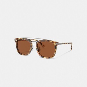 Coach Wrap Around Hangtag Browbar Sunglasses オレンジ | COH867086