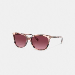 Coach Wrap Around Hangtag Square Sunglasses ピンク | COH866337