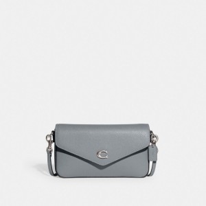 Coach Wyn Crossbody Bag シルバー グレー 青 | COH865252