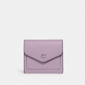 Coach Wyn Small Wallet シルバー 紫 | COH865545